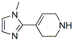 Pyridine, 1,2,3,6-tetrahydro-4-(1-methyl-1h-imidazol-2-yl)-(9ci)Structure,630120-23-9Structure Pyridine, 1,2,3,6-tetrahydro-4-(1-methyl-1h-imidazol-2-yl)-(9ci) Structure,630120-23-9Structure