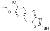 (5E)-5-(3-Ethoxy-4-hydroxybenzylidene)-2-mercapto-1,3-thiazol-4(5H)-oneStructure,6322-57-2Structure (5E)-5-(3-Ethoxy-4-hydroxybenzylidene)-2-mercapto-1,3-thiazol-4(5H)-one Structure,6322-57-2Structure