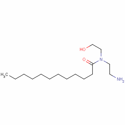 N-(2-aminoethyl)-n-(2-hydroxyethyl)dodecanamideStructure,63451-21-8Structure N-(2-aminoethyl)-n-(2-hydroxyethyl)dodecanamide Structure,63451-21-8Structure