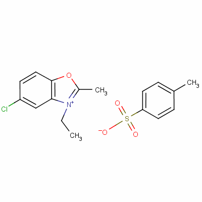 5-Chloro-3-ethyl-2-methylbenzoxazolium p-toluenesulphonateStructure,63512-20-9Structure 5-Chloro-3-ethyl-2-methylbenzoxazolium p-toluenesulphonate Structure,63512-20-9Structure