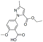 5-(5-(Ethoxycarbonyl)-3-methyl-1H-pyrazol-1-yl)-2-methoxybenzoic acidStructure,637318-31-1Structure 5-(5-(Ethoxycarbonyl)-3-methyl-1H-pyrazol-1-yl)-2-methoxybenzoic acid Structure,637318-31-1Structure