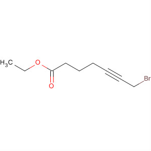 7-溴-5-庚炔酸乙酯結構式_63857-37-4結構式