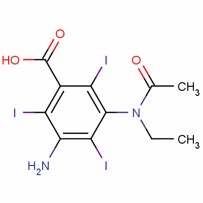 3-(Acetylethylamino)-5-amino-2,4,6-triiodobenzoic acidStructure,63881-24-3Structure 3-(Acetylethylamino)-5-amino-2,4,6-triiodobenzoic acid Structure,63881-24-3Structure