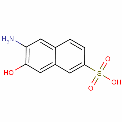 2-Naphthalenesulfonic acid, 6-amino-7-hydroxy-Structure,6399-72-0Structure 2-Naphthalenesulfonic acid, 6-amino-7-hydroxy- Structure,6399-72-0Structure