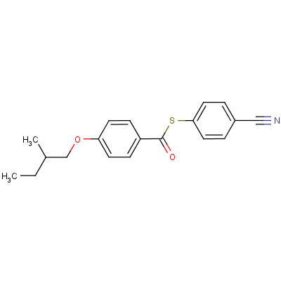 (S)-(4-cyanophenyl) 4-(2-methylbutoxy)thiobenzoateStructure,64240-66-0Structure (S)-(4-cyanophenyl) 4-(2-methylbutoxy)thiobenzoate Structure,64240-66-0Structure