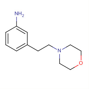 3-[2-(4-嗎啉)乙基]苯胺結(jié)構(gòu)式_643086-65-1結(jié)構(gòu)式