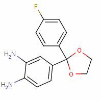 4-[2-(4-氟苯基)-1,3-二氧雜烷-2-基]苯-1,2-二胺結(jié)構(gòu)式_64420-52-6結(jié)構(gòu)式
