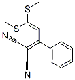 4,4-Bis(methylthio)-2-phenyl-1,3-butadien-1,1-dicarbonitrileStructure,64608-21-5Structure 4,4-Bis(methylthio)-2-phenyl-1,3-butadien-1,1-dicarbonitrile Structure,64608-21-5Structure