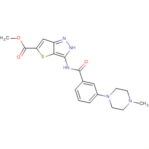 3-(3-(4-甲基哌嗪-1-基)苯酰胺)-1H-噻吩并[3,2-c]吡唑-5-羧酸甲酯結(jié)構(gòu)式_648411-46-5結(jié)構(gòu)式