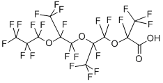 2,3,3,3-四氟-2-(1,1,2,3,3,3-六氟-2-(1,1,2,3,3,3-六氟-2-(三氟甲氧基)丙氧基)丙氧基)丙酸結構式_65294-16-8結構式