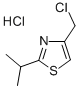 2-異丙基-4-氯甲基噻唑鹽酸鹽結(jié)構(gòu)式_65386-28-9結(jié)構(gòu)式