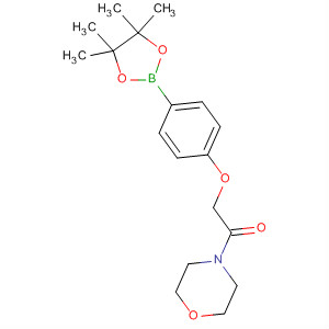 1-(4-嗎啉)-2-[4-(4,4,5,5-四甲基-1,3,2-二噁硼烷-2-基)苯氧基]乙酮結(jié)構(gòu)式_656257-49-7結(jié)構(gòu)式