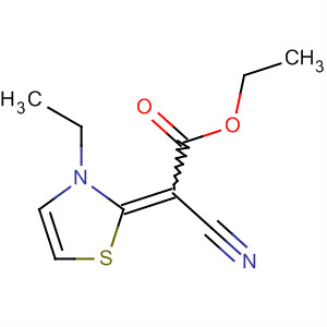 Acetic acid, cyano(3-ethyl-2(3h)-thiazolylidene)-, ethyl ester (9ci)Structure,657411-11-5Structure Acetic acid, cyano(3-ethyl-2(3h)-thiazolylidene)-, ethyl ester (9ci) Structure,657411-11-5Structure