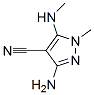 1H-pyrazole-4-carbonitrile, 3-amino-1-methyl-5-(methylamino)-Structure,65889-75-0Structure 1H-pyrazole-4-carbonitrile, 3-amino-1-methyl-5-(methylamino)- Structure,65889-75-0Structure