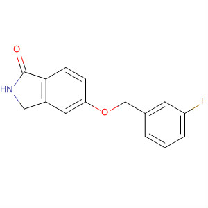 5-(3-氟芐氧基)-2,3-二氫異吲哚-1-酮結(jié)構(gòu)式_659737-45-8結(jié)構(gòu)式