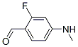 Benzaldehyde, 2-fluoro-4-(methylamino)-(9ci)Structure,660432-45-1Structure Benzaldehyde, 2-fluoro-4-(methylamino)-(9ci) Structure,660432-45-1Structure