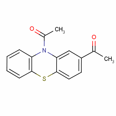 Ethanone,1,1-(10h-phenothiazine-2,10-diyl)bis-Structure,6632-11-7Structure Ethanone,1,1-(10h-phenothiazine-2,10-diyl)bis- Structure,6632-11-7Structure