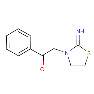 2-(2-Imino-3-thiazolidinyl)-1-phenylethanoneStructure,6649-75-8Structure 2-(2-Imino-3-thiazolidinyl)-1-phenylethanone Structure,6649-75-8Structure