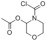 4-Morpholinecarbonyl chloride, 3-hydroxy-, acetate (7ci,8ci)Structure,6666-92-8Structure 4-Morpholinecarbonyl chloride, 3-hydroxy-, acetate (7ci,8ci) Structure,6666-92-8Structure