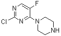 Pyrimidine, 2-chloro-5-fluoro-4-(1-piperazinyl)-Structure,666839-74-3Structure Pyrimidine, 2-chloro-5-fluoro-4-(1-piperazinyl)- Structure,666839-74-3Structure