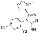 4-(2,4-Dichlorophenyl)-5-(1-methyl-1H-pyrrol-2-yl)-4H-1,2,4-triazole-3-thiolStructure,668471-48-5Structure 4-(2,4-Dichlorophenyl)-5-(1-methyl-1H-pyrrol-2-yl)-4H-1,2,4-triazole-3-thiol Structure,668471-48-5Structure