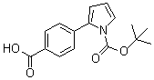 4-(2-N-boc-吡咯)苯甲酸結(jié)構(gòu)式_669713-98-8結(jié)構(gòu)式