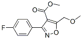 4-Isoxazolecarboxylicacid,3-(4-fluorophenyl)-5-(methoxymethyl)-,methylester(9ci)Structure,675109-39-4Structure 4-Isoxazolecarboxylicacid,3-(4-fluorophenyl)-5-(methoxymethyl)-,methylester(9ci) Structure,675109-39-4Structure