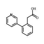 2-(3-Pyridyl)phenylacetic acid Structure,675602-63-8Structure