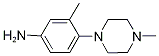3-Methyl-4-(4-methyl-1-piperazinyl)benzenamineStructure,681004-50-2Structure 3-Methyl-4-(4-methyl-1-piperazinyl)benzenamine Structure,681004-50-2Structure