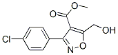 4-Isoxazolecarboxylicacid,3-(4-chlorophenyl)-5-(hydroxymethyl)-,methylester(9ci)Structure,682352-73-4Structure 4-Isoxazolecarboxylicacid,3-(4-chlorophenyl)-5-(hydroxymethyl)-,methylester(9ci) Structure,682352-73-4Structure
