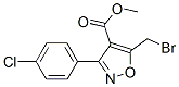 4-Isoxazolecarboxylicacid,5-(bromomethyl)-3-(4-chlorophenyl)-,methylester(9ci)Structure,682352-80-3Structure 4-Isoxazolecarboxylicacid,5-(bromomethyl)-3-(4-chlorophenyl)-,methylester(9ci) Structure,682352-80-3Structure
