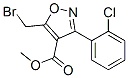 4-Isoxazolecarboxylicacid,5-(bromomethyl)-3-(2-chlorophenyl)-,methylester(9ci)Structure,682352-82-5Structure 4-Isoxazolecarboxylicacid,5-(bromomethyl)-3-(2-chlorophenyl)-,methylester(9ci) Structure,682352-82-5Structure