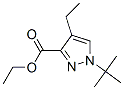 1H-pyrazole-3-carboxylicacid,1-(1,1-dimethylethyl)-4-ethyl-,ethylester(9ci)Structure,682757-46-6Structure 1H-pyrazole-3-carboxylicacid,1-(1,1-dimethylethyl)-4-ethyl-,ethylester(9ci) Structure,682757-46-6Structure