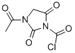 1-Imidazolidinecarbonyl chloride, 3-acetyl-2,5-dioxo-(9ci)Structure,68471-53-4Structure 1-Imidazolidinecarbonyl chloride, 3-acetyl-2,5-dioxo-(9ci) Structure,68471-53-4Structure