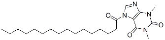 1H-purine-2,6-dione, 3,7-dihydro-1,3-dimethyl-7-(1-oxohexadecyl)-Structure,68696-84-4Structure 1H-purine-2,6-dione, 3,7-dihydro-1,3-dimethyl-7-(1-oxohexadecyl)- Structure,68696-84-4Structure