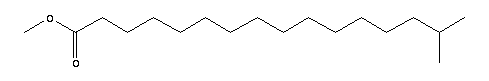 15-甲基十六烷酸甲酯結(jié)構(gòu)式_6929-04-0結(jié)構(gòu)式
