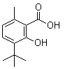 Benzoic acid, 3-(1,1-dimethylethyl)-2-hydroxy-6-methyl-Structure,6934-03-8Structure Benzoic acid, 3-(1,1-dimethylethyl)-2-hydroxy-6-methyl- Structure,6934-03-8Structure