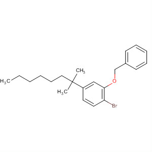 1-Bromo-4-(1,1-dimethylheptyl)-2-(phenylmethoxy)-benzeneStructure,70120-16-0Structure 1-Bromo-4-(1,1-dimethylheptyl)-2-(phenylmethoxy)-benzene Structure,70120-16-0Structure