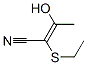 2-Butenenitrile, 2-(ethylthio)-3-hydroxy-(9ci)Structure,70360-42-8Structure 2-Butenenitrile, 2-(ethylthio)-3-hydroxy-(9ci) Structure,70360-42-8Structure