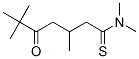 Heptanethioamide, n,n,3,6,6-pentamethyl-5-oxo-Structure,70367-56-5Structure Heptanethioamide, n,n,3,6,6-pentamethyl-5-oxo- Structure,70367-56-5Structure