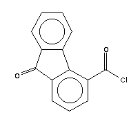 9-芴酮-4-羰酰氯結(jié)構(gòu)式_7071-83-2結(jié)構(gòu)式