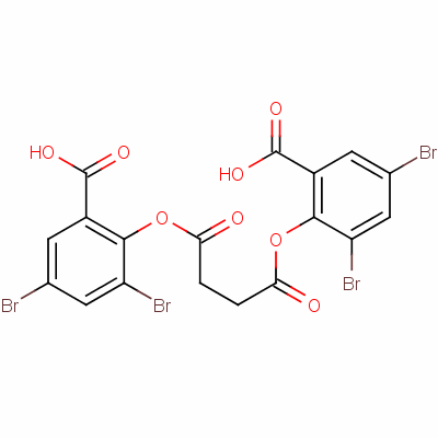 Butanedioic acid, 1,4-bis(4,6-dibromo-2-carboxyphenyl) esterStructure,71337-52-5Structure Butanedioic acid, 1,4-bis(4,6-dibromo-2-carboxyphenyl) ester Structure,71337-52-5Structure