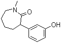 Hexahydro-3-(3-hydroxyphenyl)-1-methyl-2h-azepin-2-one Structure,71592-44-4Structure