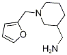 1-[1-(2-呋喃基甲基)-3-哌啶基]甲胺結(jié)構(gòu)式_725212-65-7結(jié)構(gòu)式