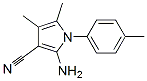 2-Amino-4,5-dimethyl-1-(4-methylphenyl)-1H-pyrrole-3-carbonitrileStructure,72578-53-1Structure 2-Amino-4,5-dimethyl-1-(4-methylphenyl)-1H-pyrrole-3-carbonitrile Structure,72578-53-1Structure