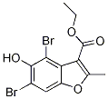 Ethyl4,6-dibromo-5-hydroxy-2-methylbenzofuran-3-carboxylateStructure,7287-42-5Structure Ethyl4,6-dibromo-5-hydroxy-2-methylbenzofuran-3-carboxylate Structure,7287-42-5Structure