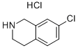 Isoquinoline, 7-chloro-1,2,3,4-tetrahydro-, hydrochlorideStructure,73075-45-3Structure Isoquinoline, 7-chloro-1,2,3,4-tetrahydro-, hydrochloride Structure,73075-45-3Structure