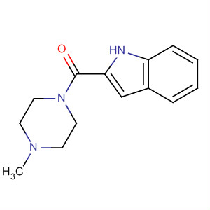 Methanone, 1h-indol-2-yl(4-methyl-1-piperazinyl)-Structure,73187-30-1Structure Methanone, 1h-indol-2-yl(4-methyl-1-piperazinyl)- Structure,73187-30-1Structure