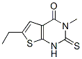 (9CI)-6-乙基-2,3-二氫-3-甲基-2-硫氧代-噻吩并[2,3-d]嘧啶-4(1H)-酮結(jié)構(gòu)式_733015-18-4結(jié)構(gòu)式