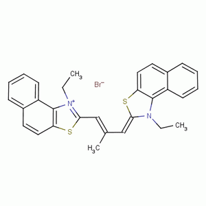 1-Ethyl-2-[3-(1-ethylnaphtho[1,2-d]thiazol-2(1h)-ylidene)-2-methyl-1-propen-1-yl]-naphtho[1,2-d]thiazolium bromide (1:1) Structure,7423-31-6Structure